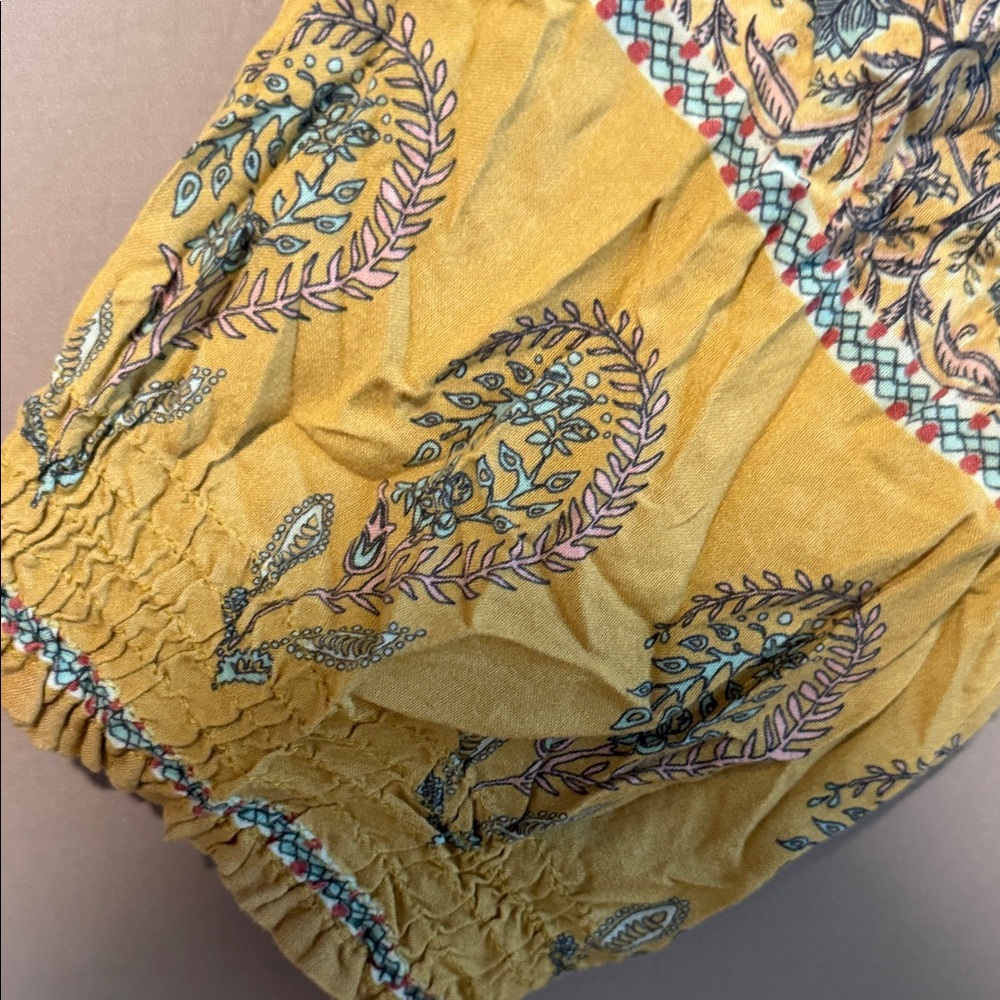 Natural Life Bohemian Style  Floral Blouse - Blue and Yellow XL - Picture 7 of 9